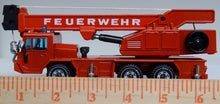 siku 2914 faun feuerwehr red mobile crane 1:55