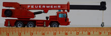 siku 2914 faun feuerwehr red mobile crane 1:55