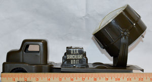 structo searchlight toy truck pressed steel