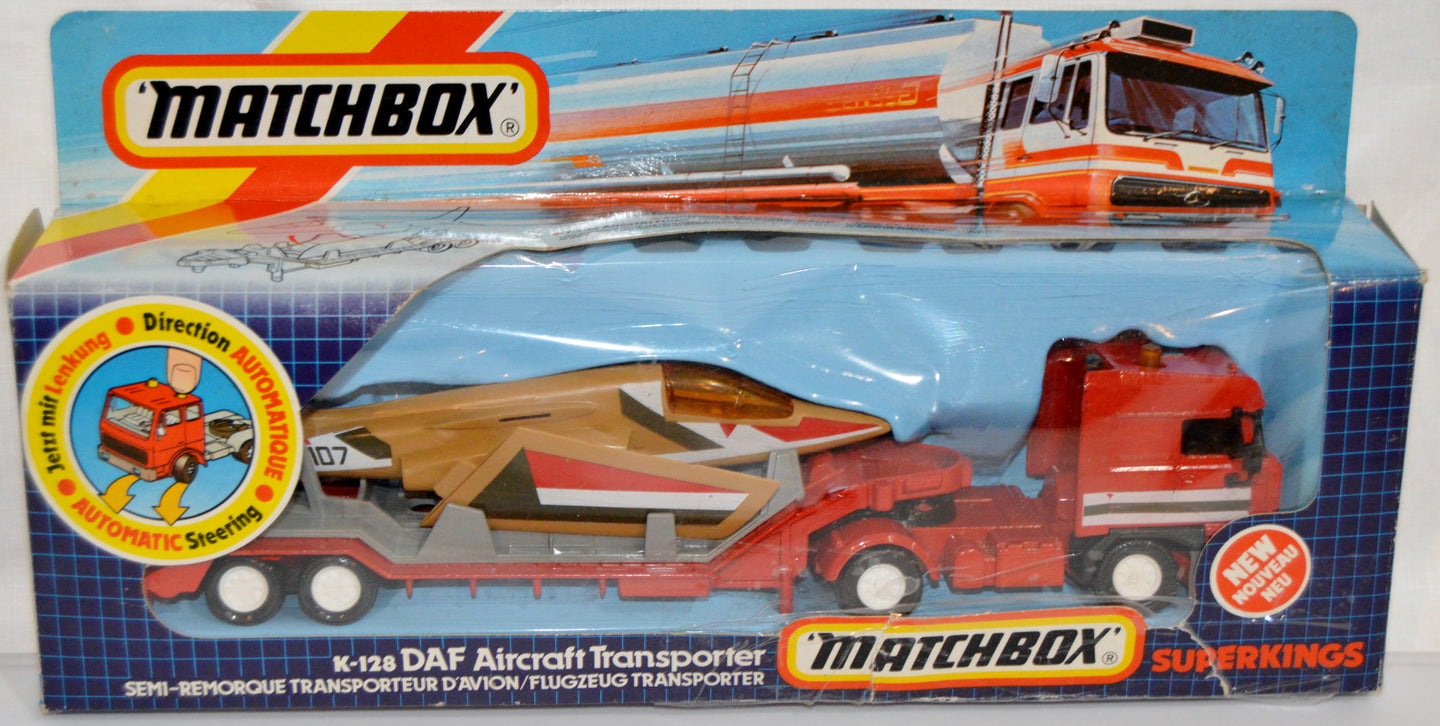 1986 matchbox superkings k-128 aircraft truck