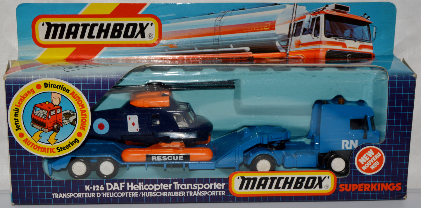 matchbox superkings k-126 helicopter royal navy